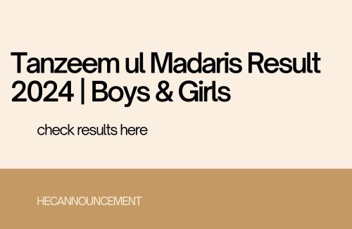 tanzeem ul madaris result 2024