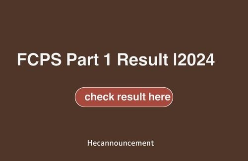 FCPS part 1 result 2024