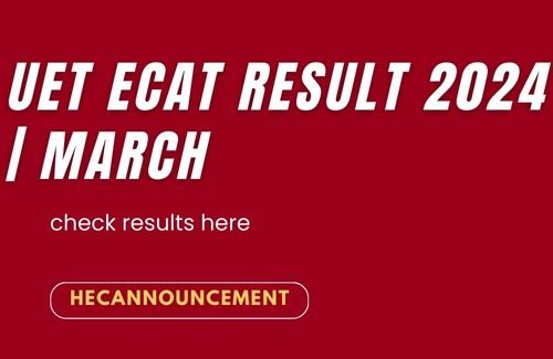 UET ecat result 2024