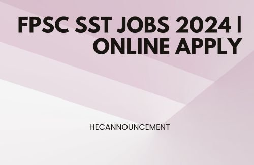 FPSC sst jobs 2024