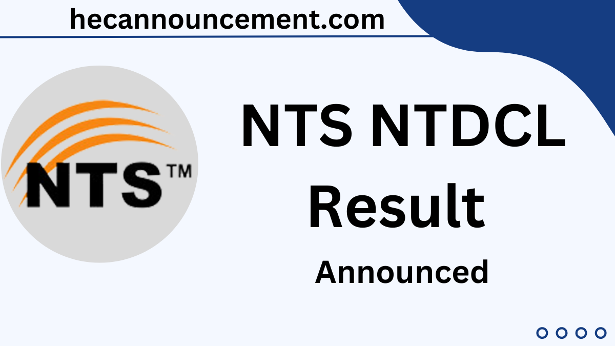 NTS NTDCL Result